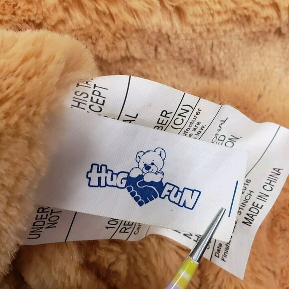 HugFun 34" Bunny Rabbit Polka Dot Large Baby Playmat Blanket 2016 Plush - Picture 3 of 5